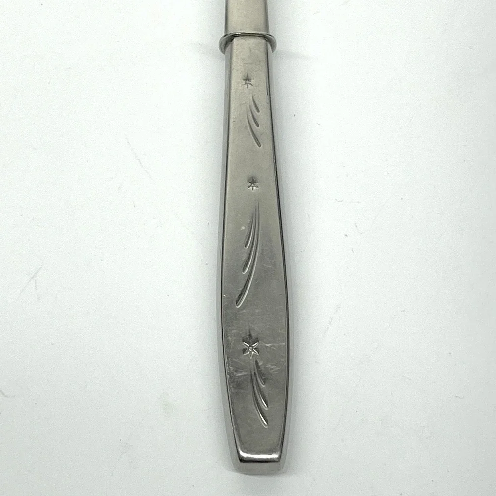 Vintage 1950s International Stainless TONIGHT Shooting Stars Pattern Salad Fork